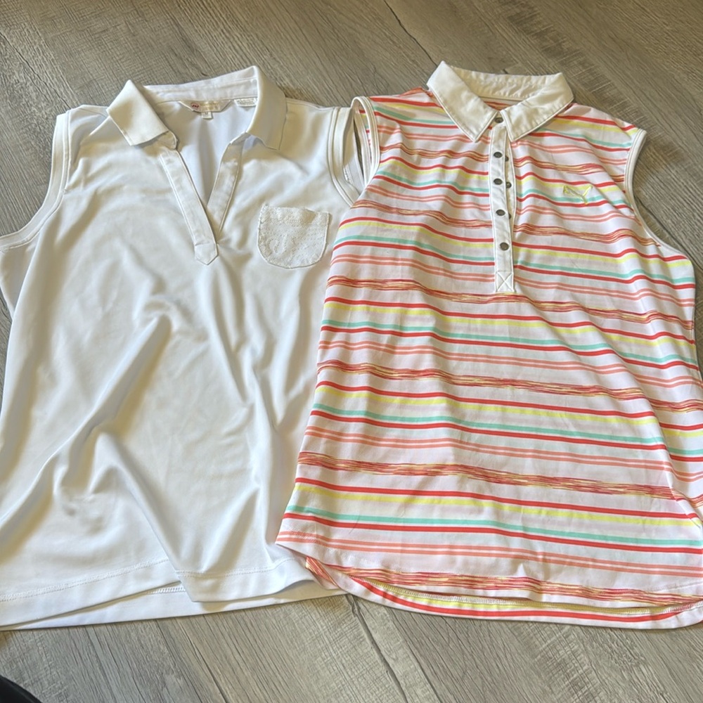 Two golf tank tops